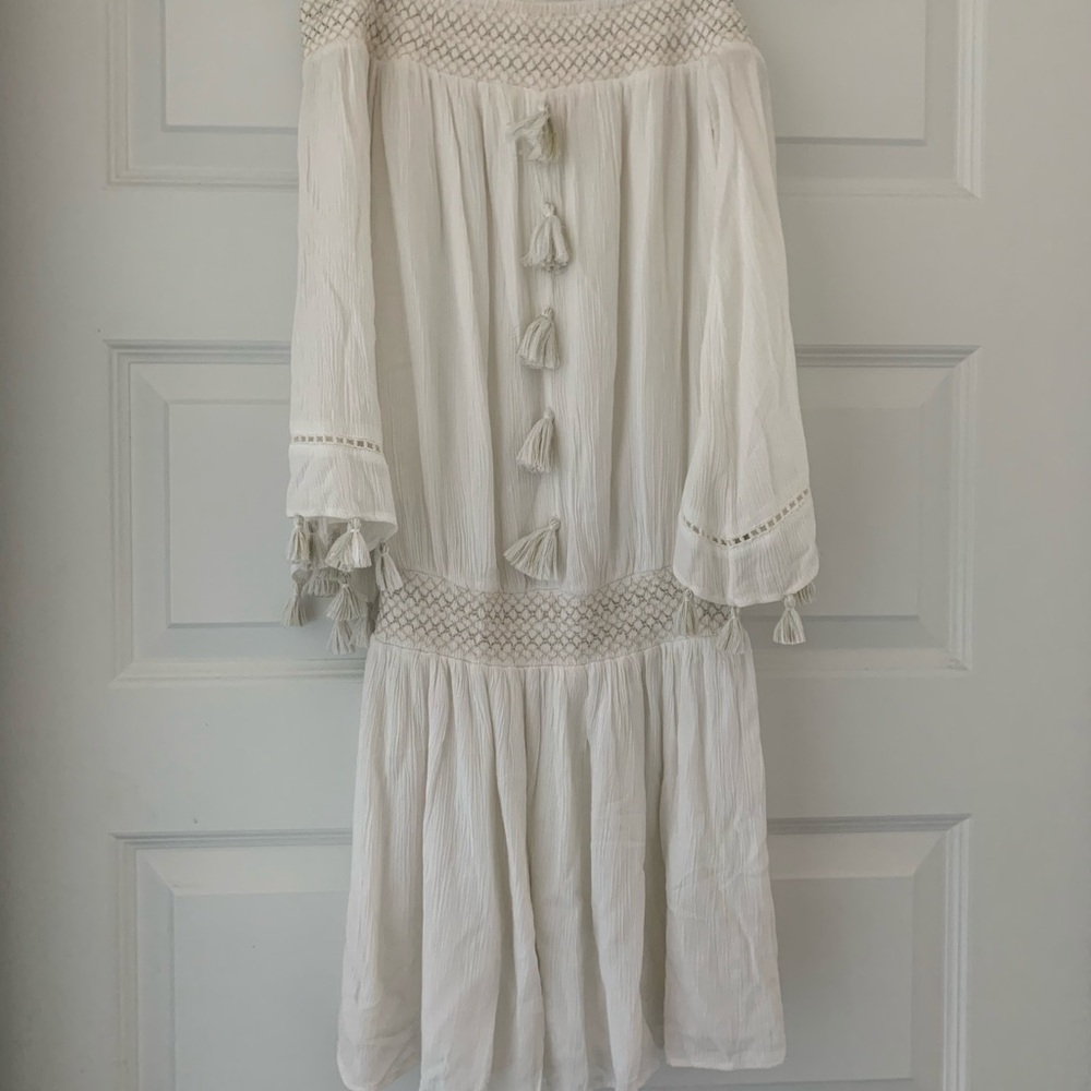 Cross shoulder dress